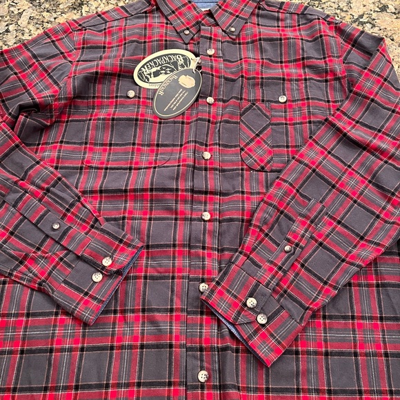 BRAND NEW 100% Cotton Plaid Men’s heavy duty flannel size L - Picture 3 of 8